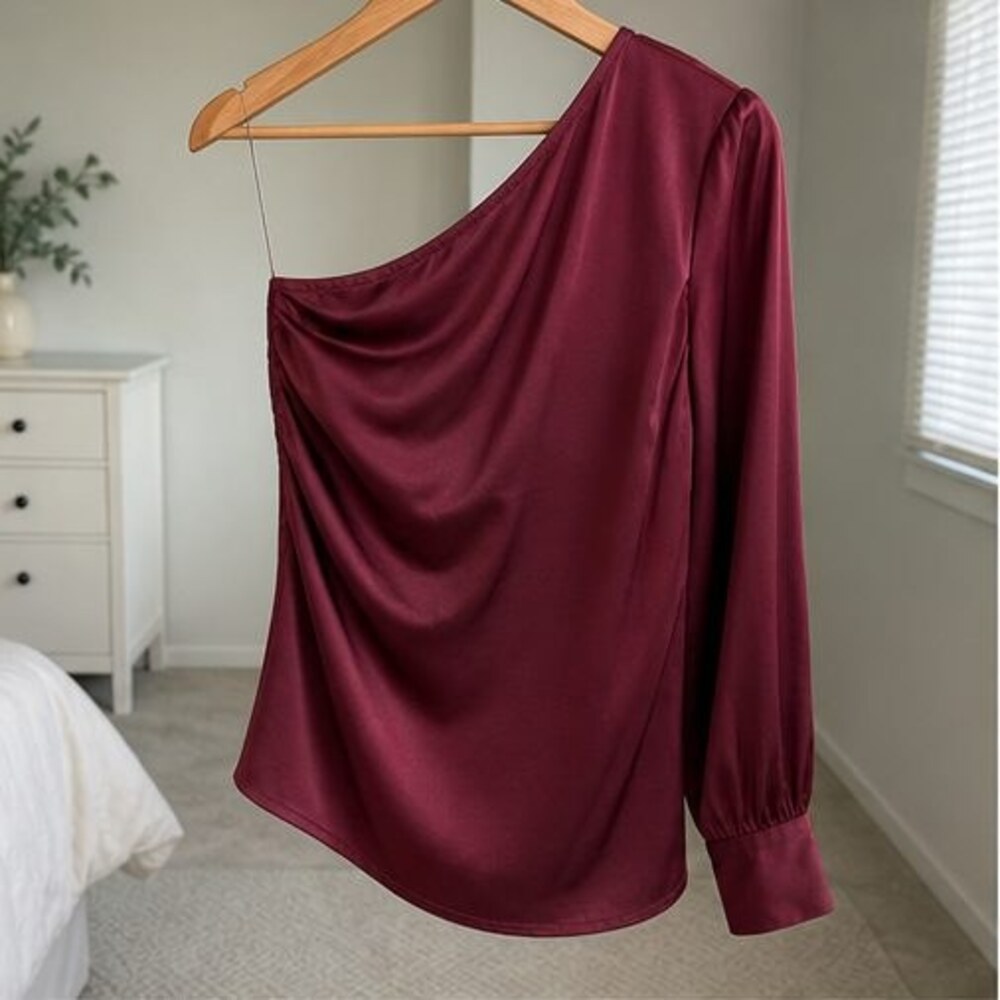 Sand Ruffle Blouse